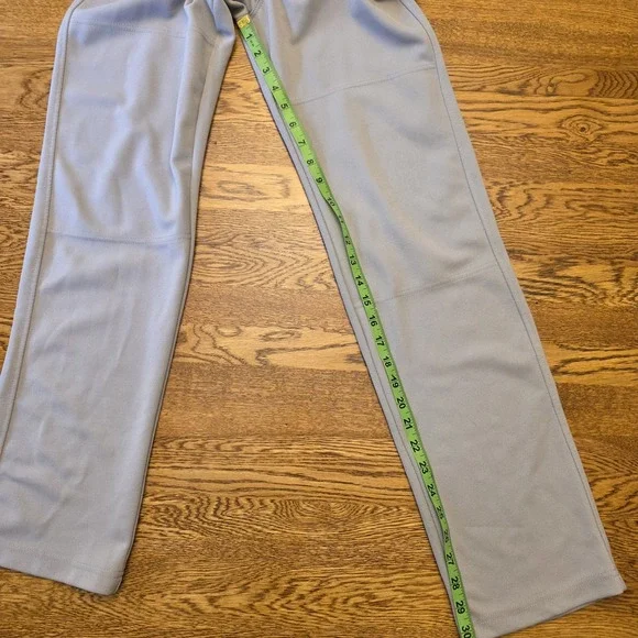 Easton Baseball Pants Men's XS Gray 28 Waist 30.5 Inseem Open Bottom - Picture 3 of 11